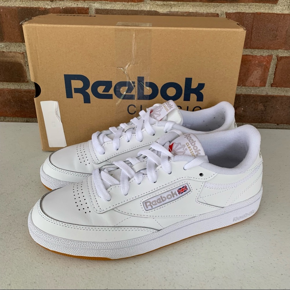 Reebok Club C 85 white leather tennis sneaker